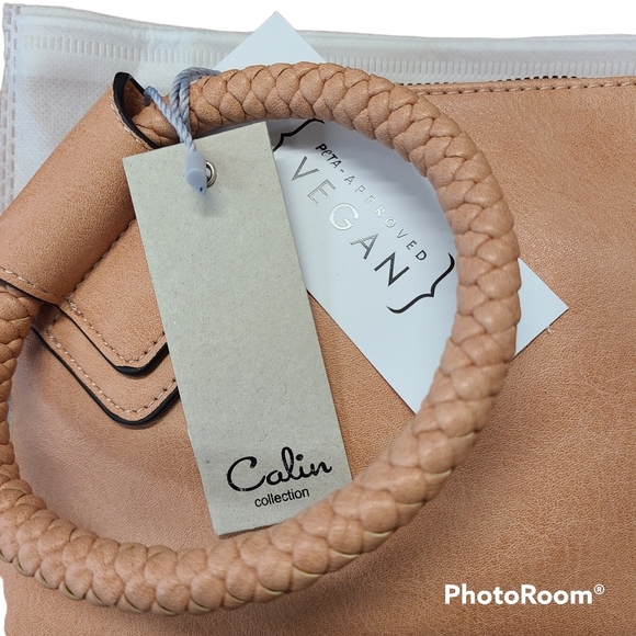 NWT Calin Collection wristlet vegan leather fringe clutch - Picture 3 of 5